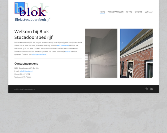 Blok Stucadoorsbedrijf Logo