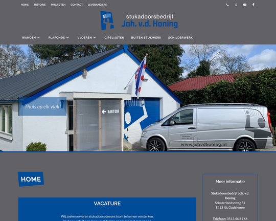 Joh van de Honing Stukadoorsbedrijf Logo