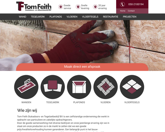 Tom Feith Stukadoors- en Tegelzetbedrijf BV Logo